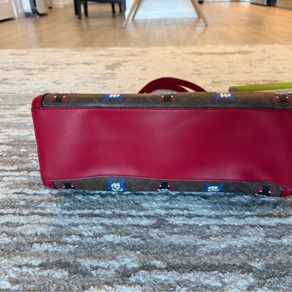 Karl Lagerfeld Brown and Red Shoulder Bag - Picture 6 of 10